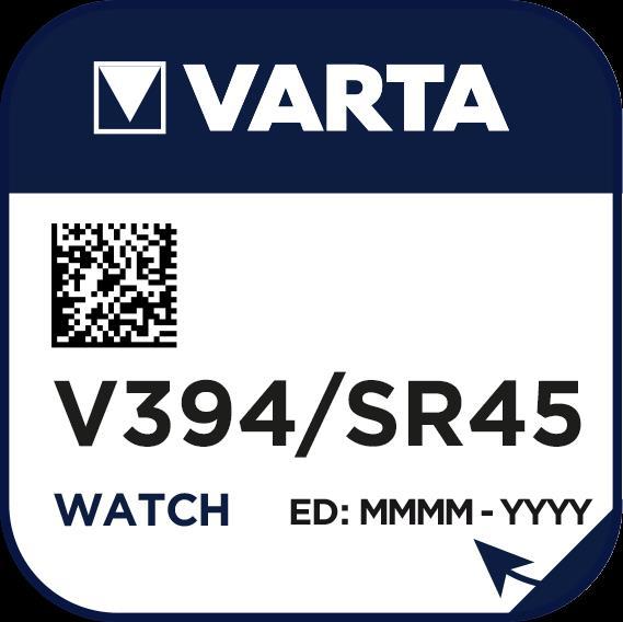 Image du produit Varta V394 / SR936W (1 pcs, SR45, 67 mAh)