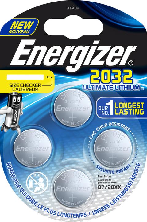 Produktbild Energizer CR2032 Ultimate Lithium (4 Stk., CR2032, 235 mAh)