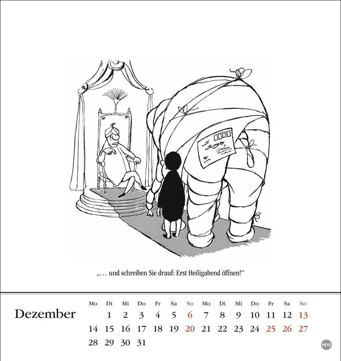 Produktbild Loriot Postkartenkalender 2026 (24 x 17 cm, Harter Einband, Deutsch)