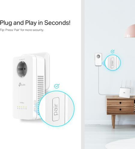 Produktbild TP-Link Powerline TL-WPA1300P KitDE (1300 Mbit/s)