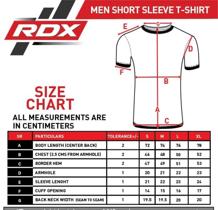 Actual product image Rdx Clothing T-Shirt Micro T2 Black-L (L)