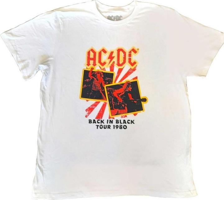 Actual product image AC/DC Back in Black Tour 1980 TShirt (4XL)