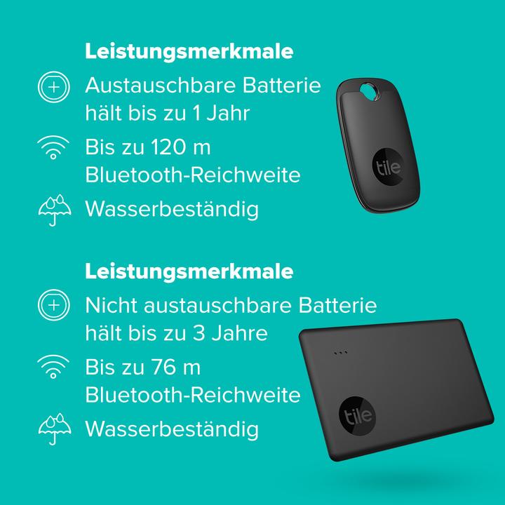 Actual product image Tile Performance Pack black (Android, iOS)