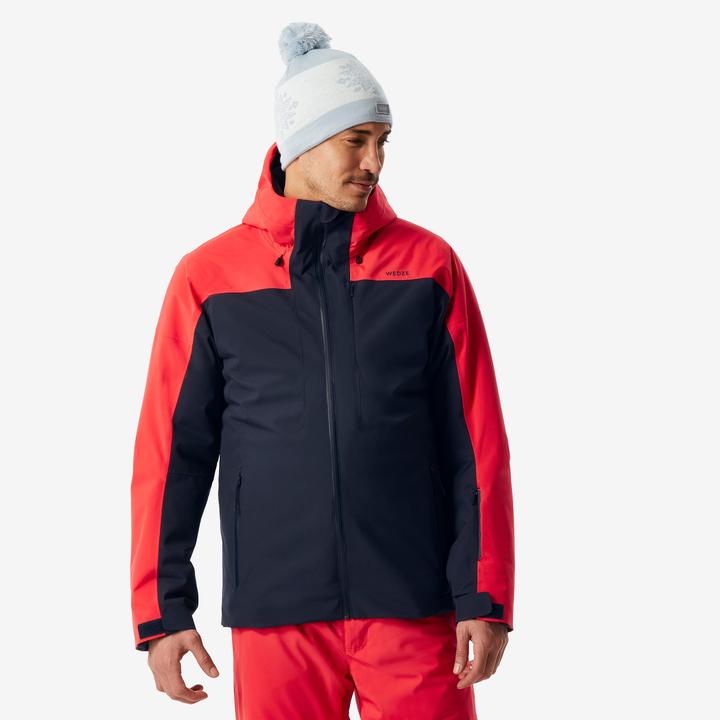 Produktbild Wedze Skijacke Herren warm und wasserdicht - 500 marineblau/rot (S)