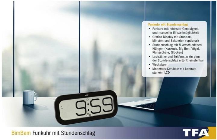 Actual product image TFA Radio wall clock 60.4514.01