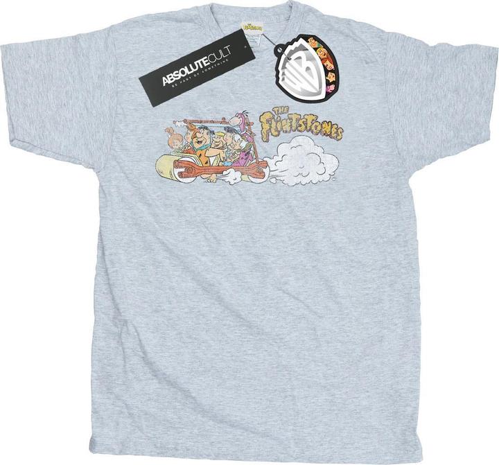 The Flintstones Family Car Distressed TShirt (3XL)