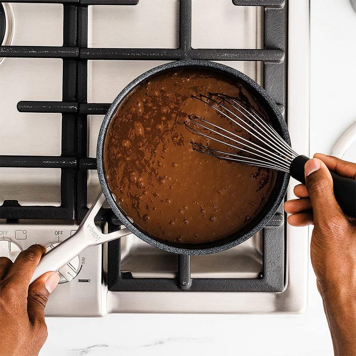 Actual product image Ninja C63000EU ZEROSTICK 3-piece saucepan set (stainless steel) (16 cm, Pan set + pot set, Aluminium)