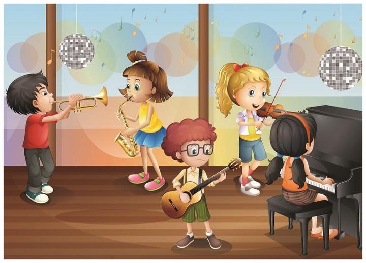 Actual product image Heidi Cheese Line HeiDi Art Puzzle 100 pcs. Large 4510 Children's Orchestra (100 pieces)