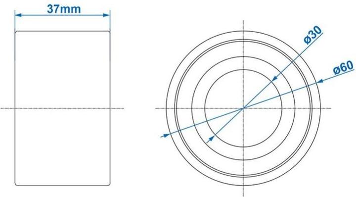 Produktbild ProPlus Radlager 30/60x37mm für ALKO