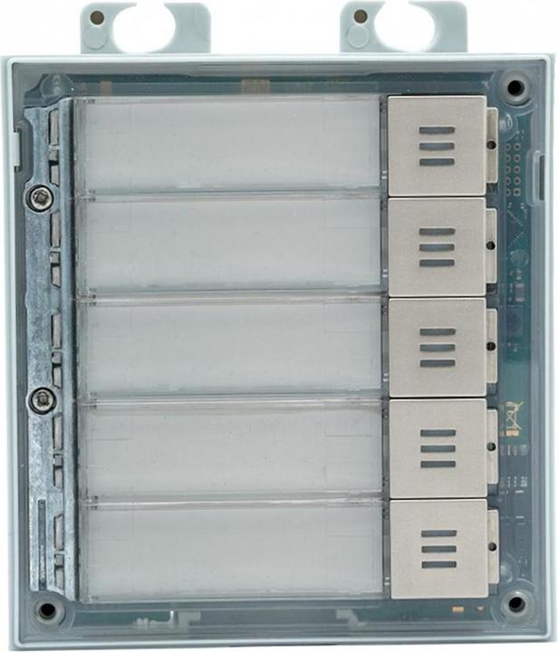 Ora 5-gang call button module (Verso) (Cable)