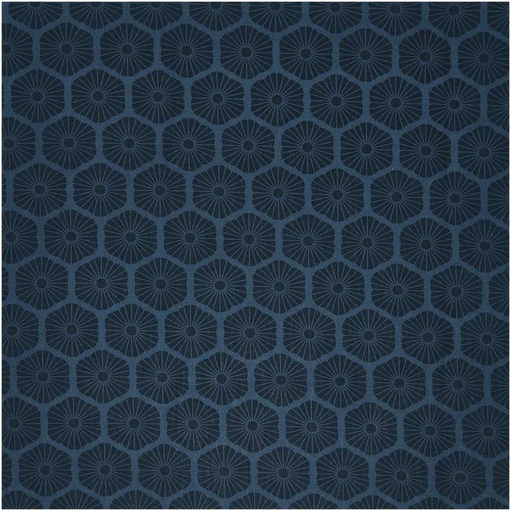Produktbild Rico Stoff Rosette, blau, 50 x 140 cm, 115 g/qm, 100 % CO