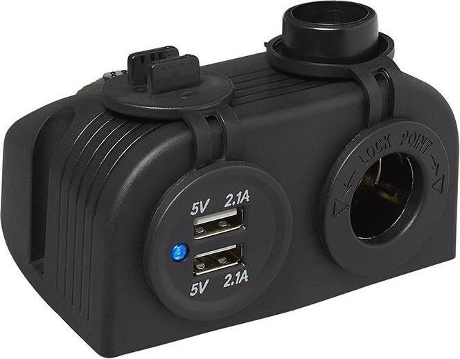 Produktbild ProPlus Aufbau Kit: Steckdose DIN + USB Doppel-Steckdose