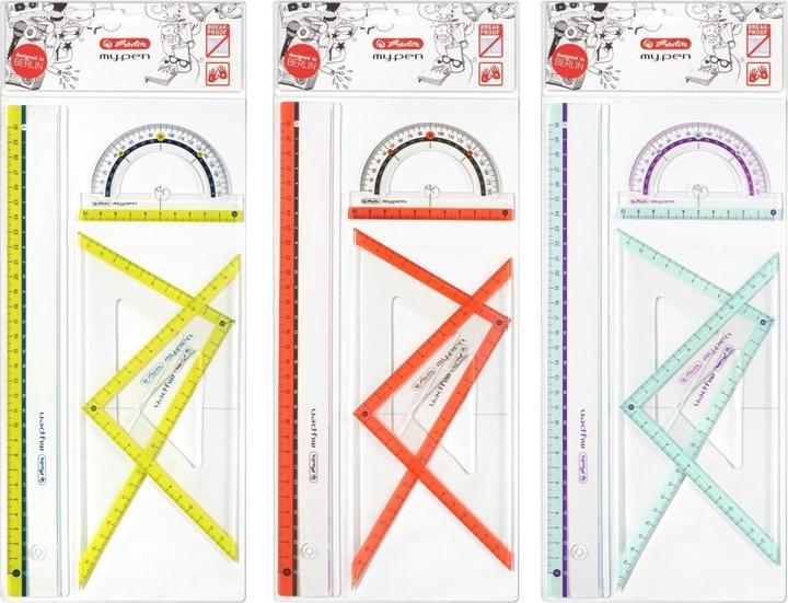 Actual product image Herlitz my.pen geometry set 4 pieces (300 mm)