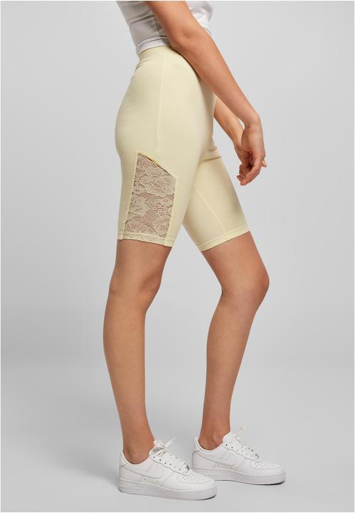Actual product image Urban Classics Ladies High Waist Lace Inset Cycle Shorts - 16956 (4XL)