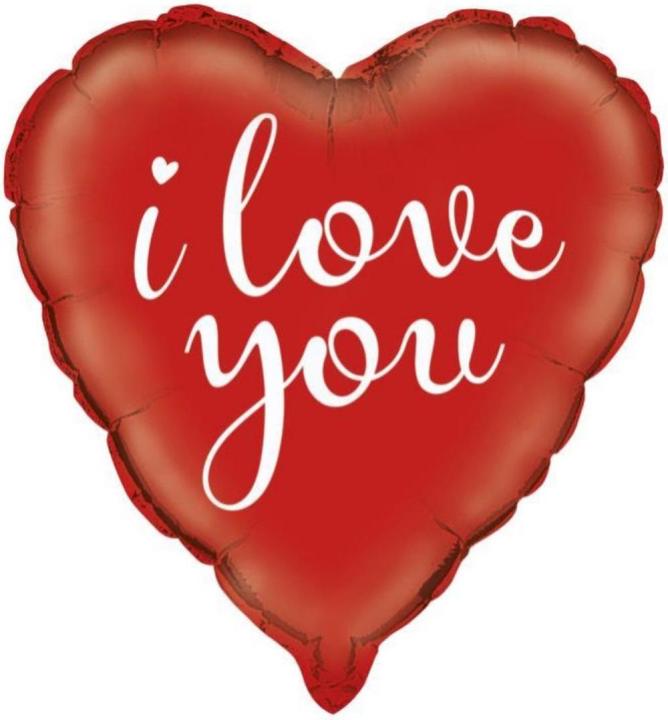 Produktbild Ballon alu - Coeur I Love You 45cm (1 x)