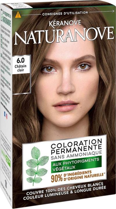 Kéranove Naturanove - Dauerhafte Haarfarbe Hellbraun 6.0 (Braun)