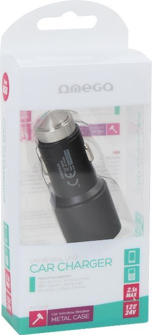 Produktbild Omega OUCC2MB mobile device charger Black