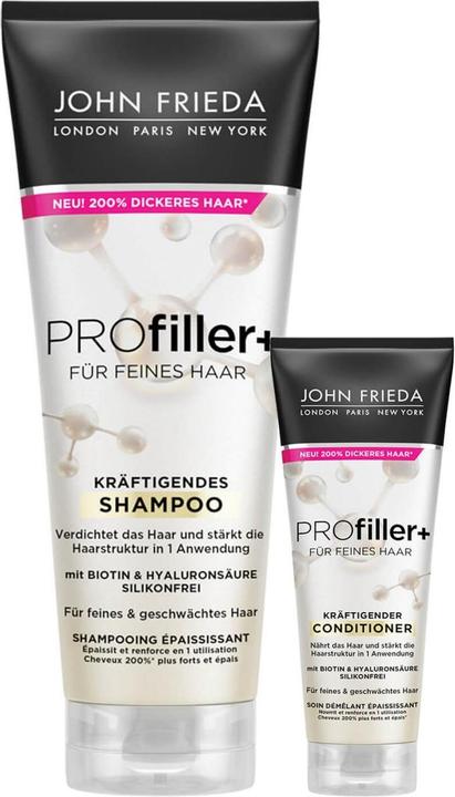 Actual product image John Frieda PROFiller+ - Shampoo & Mini-Conditioner Duo (250 ml, Liquid shampoo)