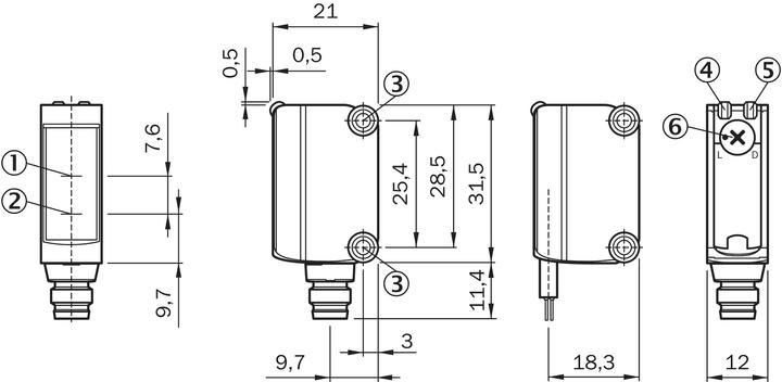 Actual product image Sick Miniature photoelectric sensor (6 m)