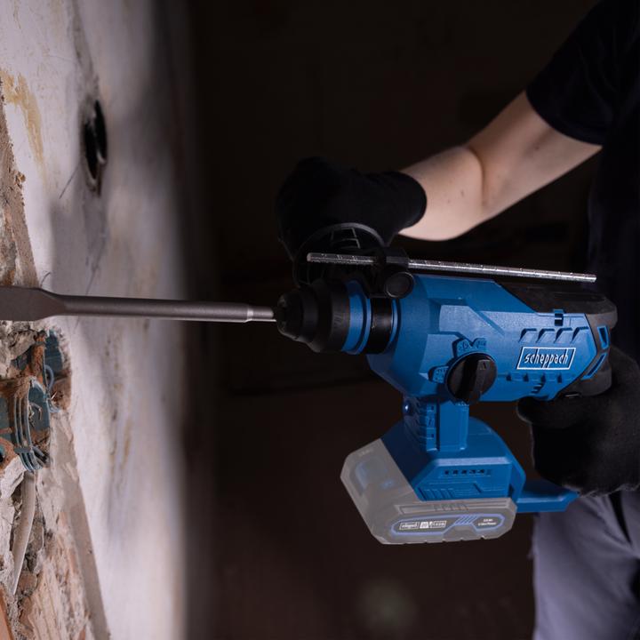Actual product image Scheppach Akku-Bohrhammer BC-RHD230-X (Rechargeable battery operated)
