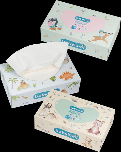 Image du produit dm babylove Lingettes de soin pour bébé sèches 3 couches (100 pièce(s))