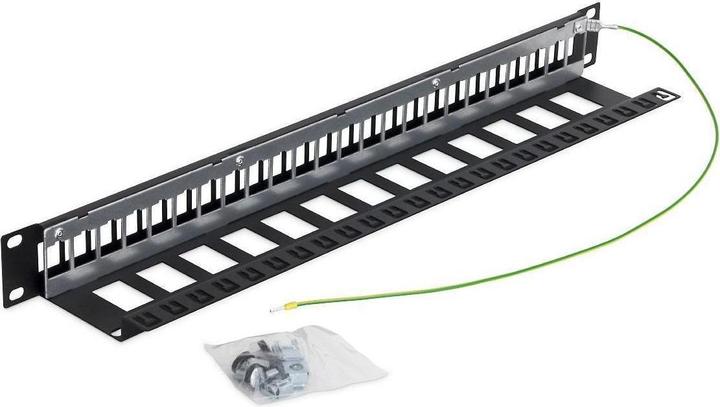 Immagine prodotto Triton RAC-PP-X10-A1 - Pannello patch 1U da 19" per max. 24 Keystone, 14,8x17,5 mm ciascuno, grigio