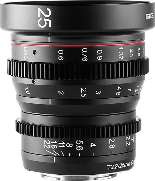 Actual product image Meike 25mm T2.2-22 MFT Cine Lens (Micro Four Thirds, APS-C / DX)