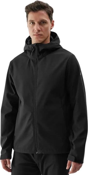 4F Kurtka męska softshell M283 głęboka czerń 4FWAW24TSOFM283 20S S (S)