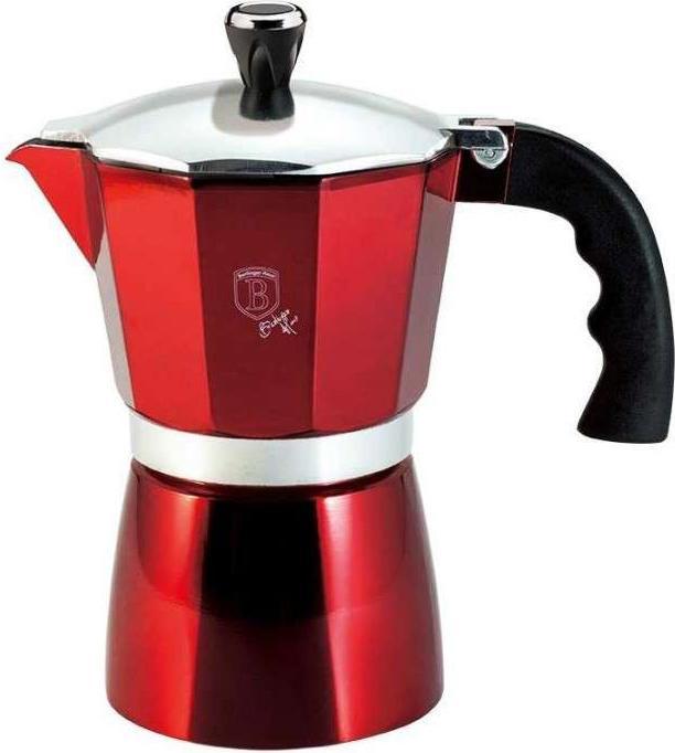 Produktbild BerlingerHaus BH/6387 Manuelle Kaffeemaschine Mokka-Kanne Burgund (3 T.)
