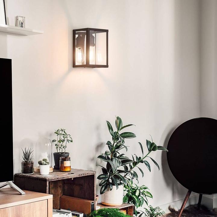 Actual product image Ideal lux IGOR wall light E27 dimmable black 092836 (E27)