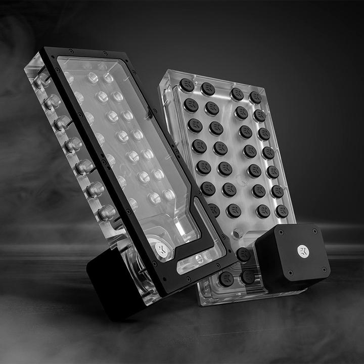 Produktbild EKWB EK-QuantumX Loophole Distroplate D5 PWM - schwarz