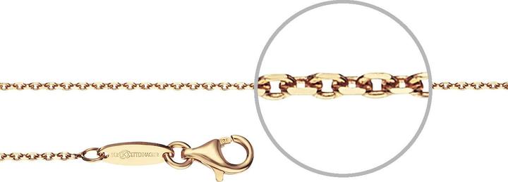 Der Kettenmacher Ankerkette Gold Diamantiert 1,2 mm 38 cm (Sterling Silber 925, 60 cm)