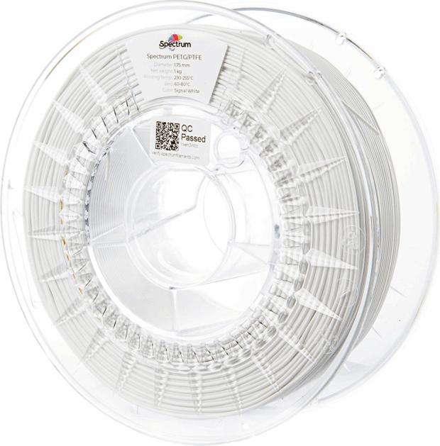 Produktbild Filament PETG-PTFE white 1.0kg 1.75mm (PETG, 1.75 mm, 1000 g, Weiss)