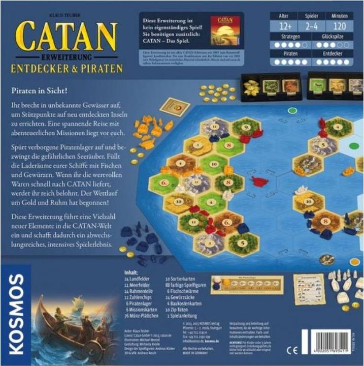 Actual product image Kosmos The Settlers of Catan: Explorers & Pirates (German)