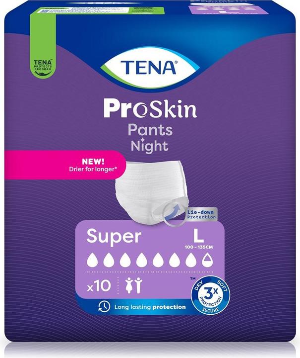 Produktbild Tena Pants Night Super (10 x, Large)