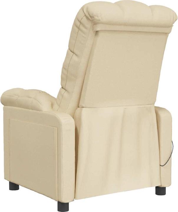 Produktbild VidaXL Massagesessel Fernsehsessel Relaxsessel Sessel Liegesessel Creme Stoff