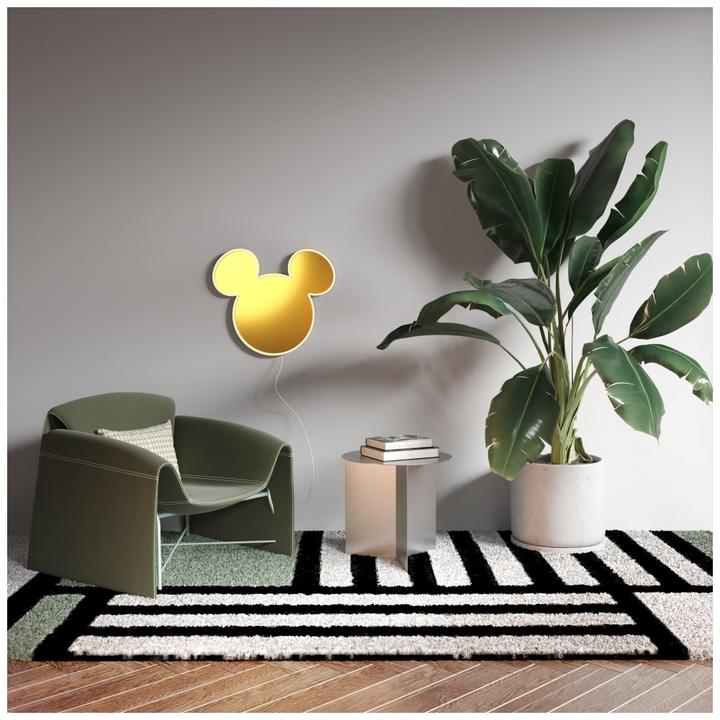 Productafbeelding YellowPop Mickey Mouse logo met gouden spiegel van