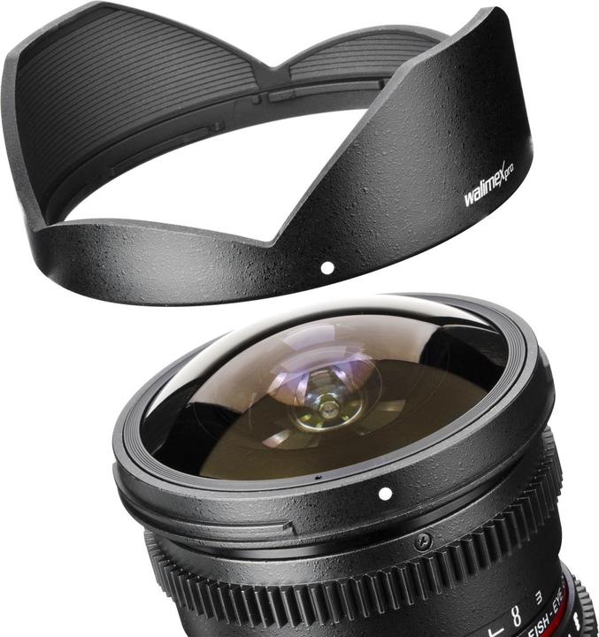 Produktbild Walimex pro Pro Objektiv 8mm, f/3.5 II VDSLR Fisheye, Nikon (Nikon F, Micro Four Thirds, APS-C / DX)