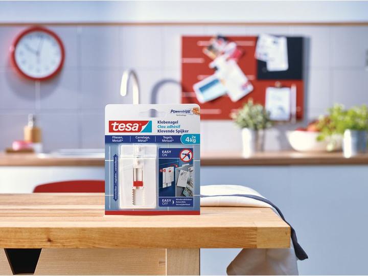Produktbild tesa Klebenagel für Fliesen & Metall, höhenverstellbar
