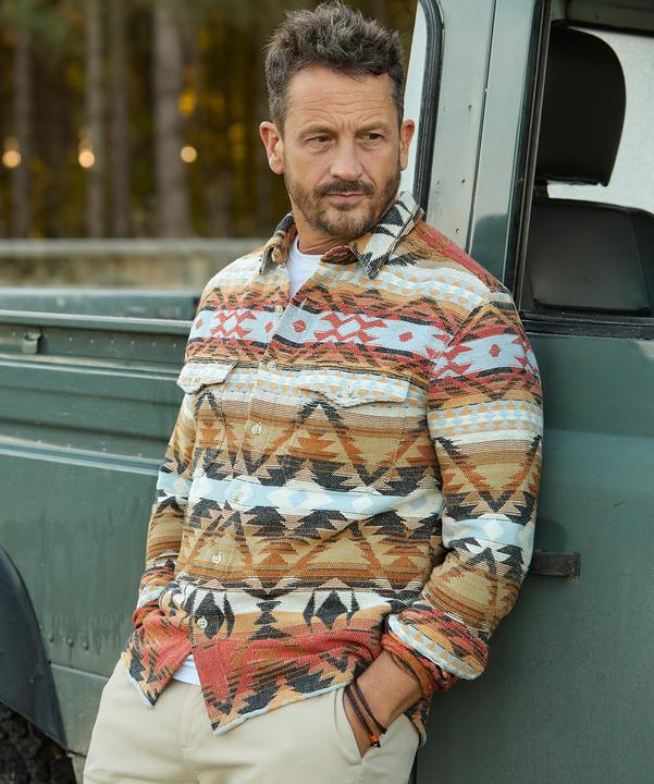 Actual product image Joe Browns Earthy Tone Aztec Long Sleeve Shirt (XL)