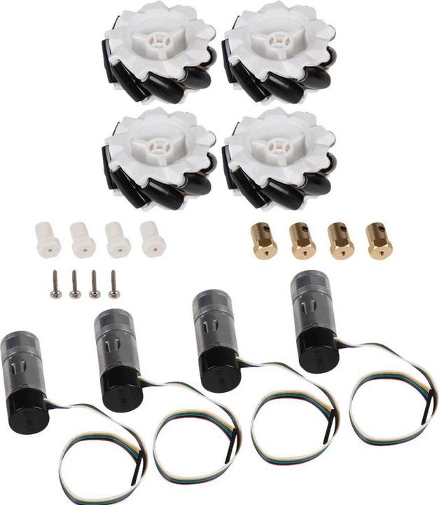 Immagine prodotto Joy-it Set di ruote per robot com-motor06