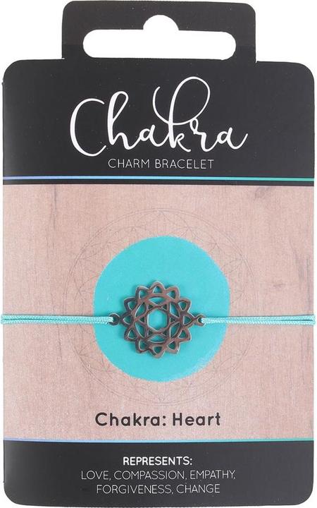 Actual product image Something Different Heart Chakra Charm Bracelet (100% synthetic material)