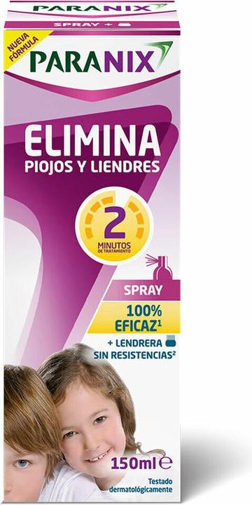 Actual product image Paranix Lice and Nit Spray in 2 Minutes with Lendrera