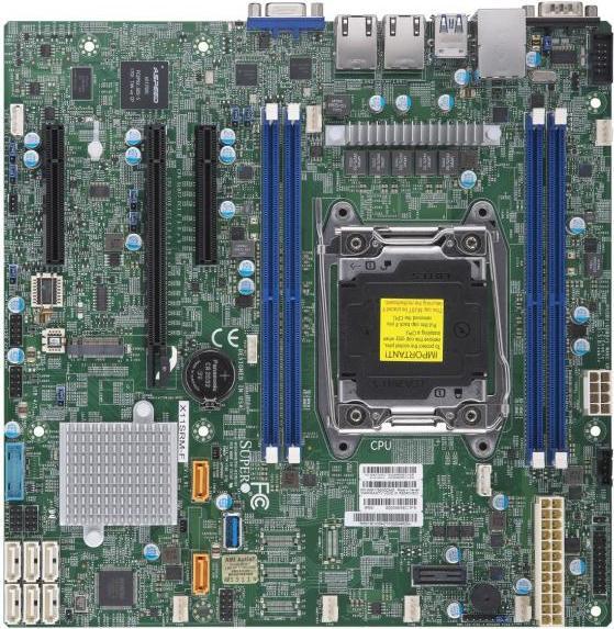 Produktbild Supermicro X11SRM-F: LGA2066, Xeon W Family (LGA 2066, Intel C422, mATX)