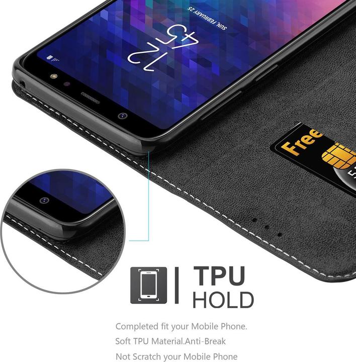 Productafbeelding Cadorabo X-Wallet hoes voor kunstleer pak (Samsung Galaxy A6+)