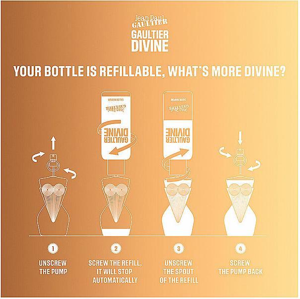 Actual product image Gaultier Divine Eau de Parfum Refill 200 ml (Eau de parfum, 200 ml)