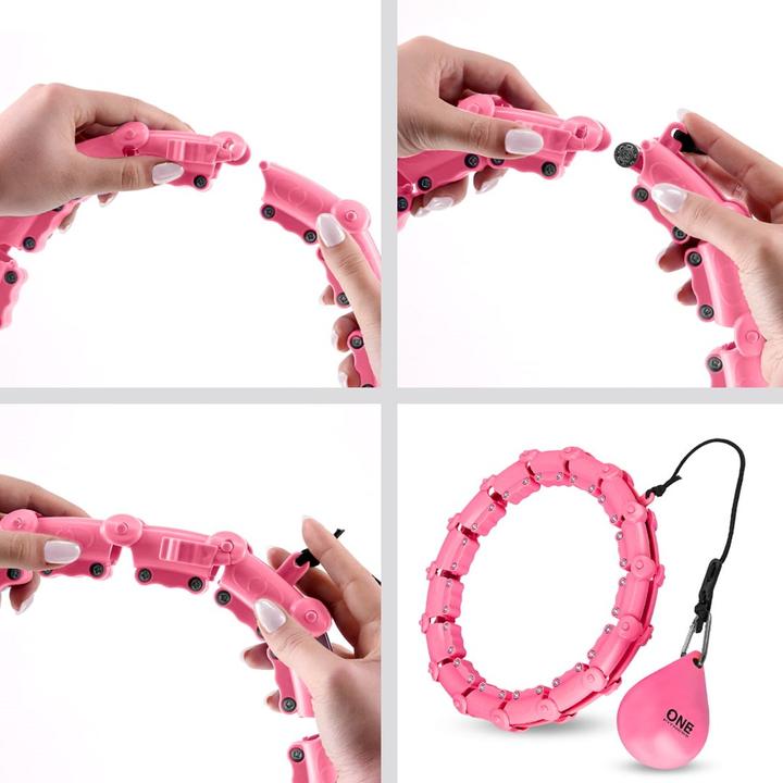 Produktbild One Hula Hop OHA02 with weight pink (43 cm)