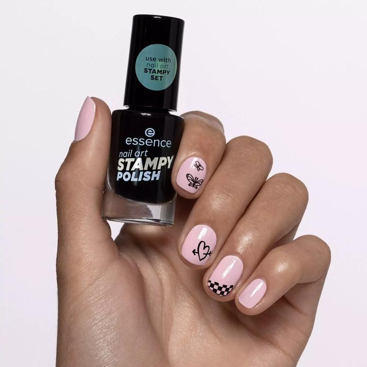 Actual product image essence Nail polish Nail Art Stampy Polish 01 Perfect match (01 Perfect match, Colour paint)