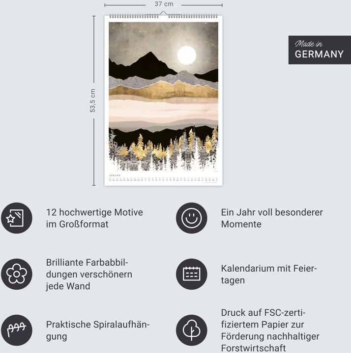 Actual product image Traumwelten Posterkalender 2026 (German)