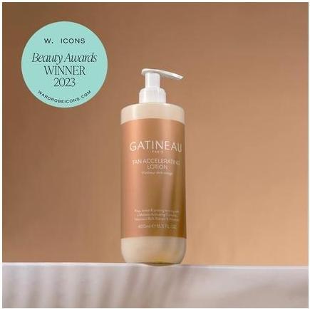 Actual product image Gatineau Tan Accelerating Lotion Enhance Natural Tanning for Face & Body 400ml (Self tanning foam, 400 ml)